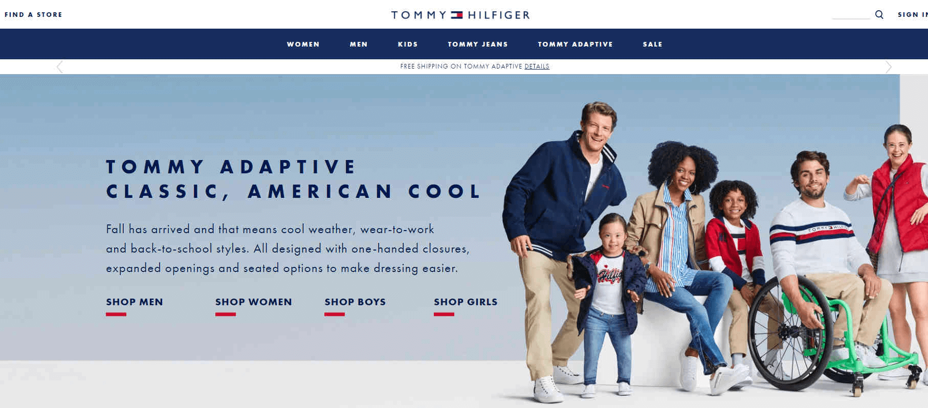 Tommy Hilfiger优惠码2026 精选Adaptive服饰额外7折促销折扣区也有额外7折