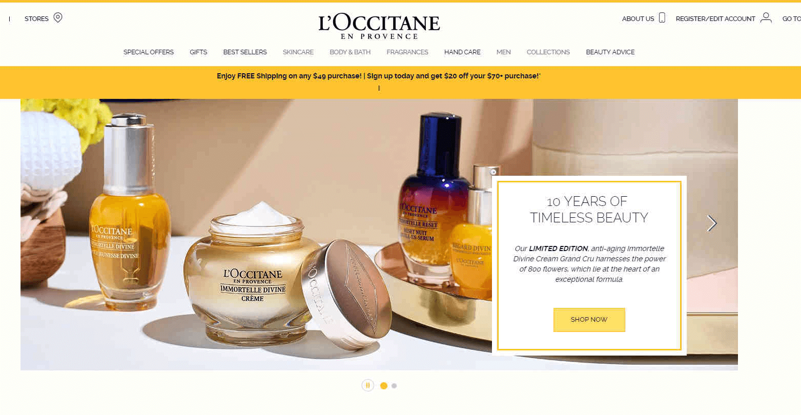 L’Occitane优惠码2026 欧舒丹全场美妆护肤热卖满减相当于7.1折+满送 9件好礼