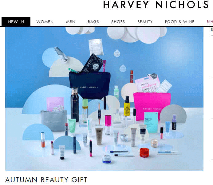 Harvey Nichols优惠码2026 全场美妆3件及以上满£225送价值£800超值礼包仅限英国站