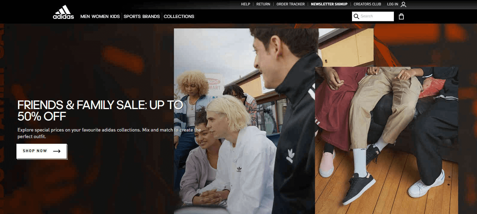 Adidas优惠码2026 阿迪达斯英国官网折扣区低至5折+额外8折促销满额包邮