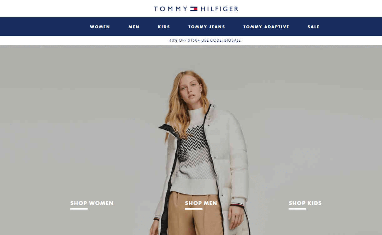 Tommy Hilfiger优惠码2026 全场服饰鞋包满0额外6折折扣区也参加
