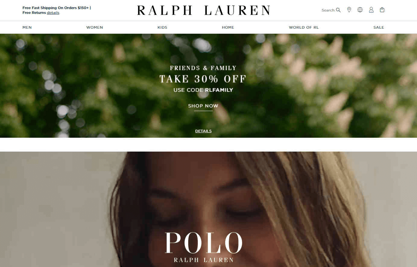 Ralph Lauren优惠码2026 拉夫劳伦官网全场服饰无门槛额外7折促销无门槛免邮