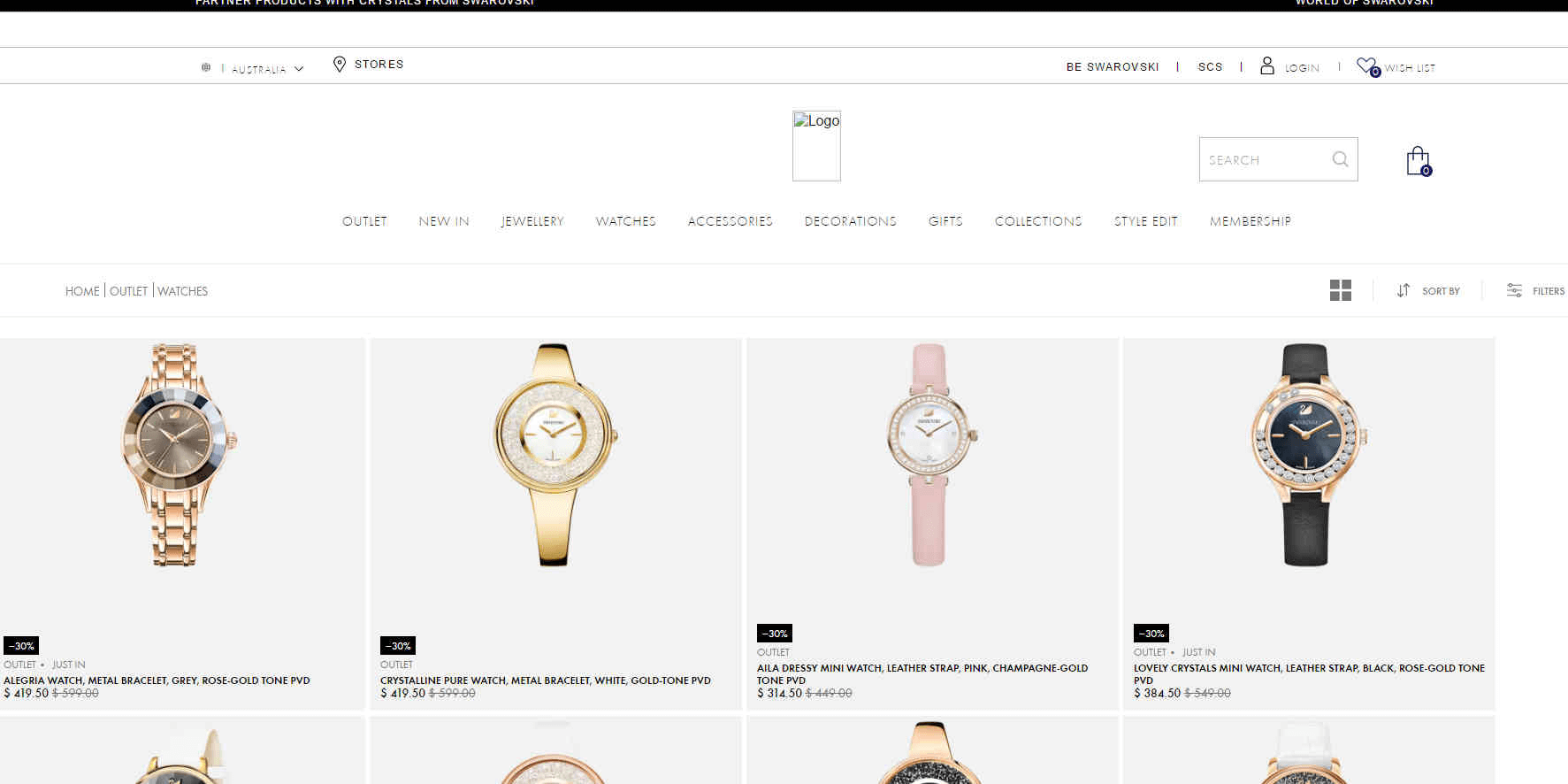 Swarovski优惠码2026 施华洛世奇美国官网现有精选手表7折促销满额免邮