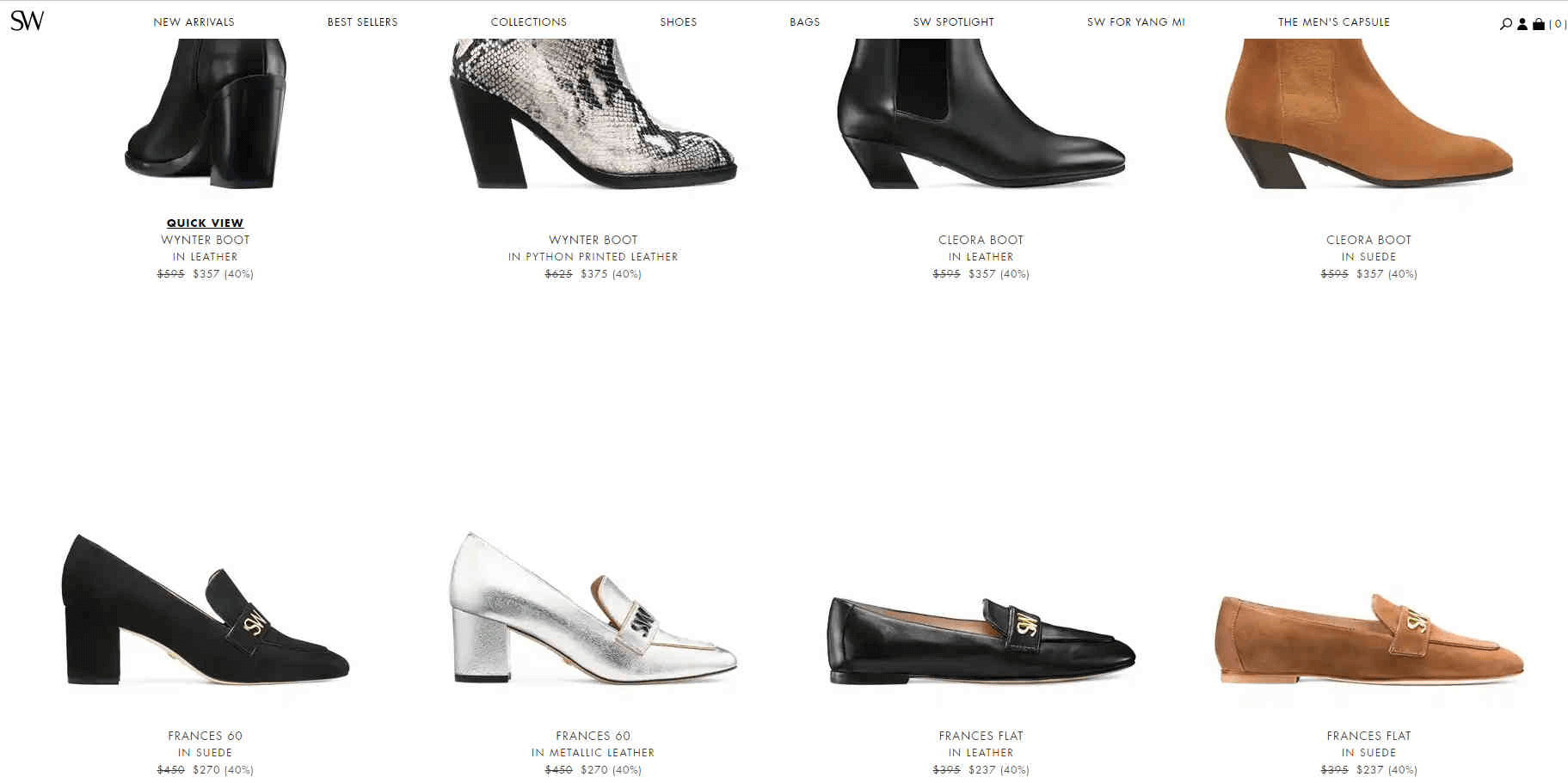 Stuart Weitzman优惠码2026 现有精选女鞋线上6折促销美国免邮