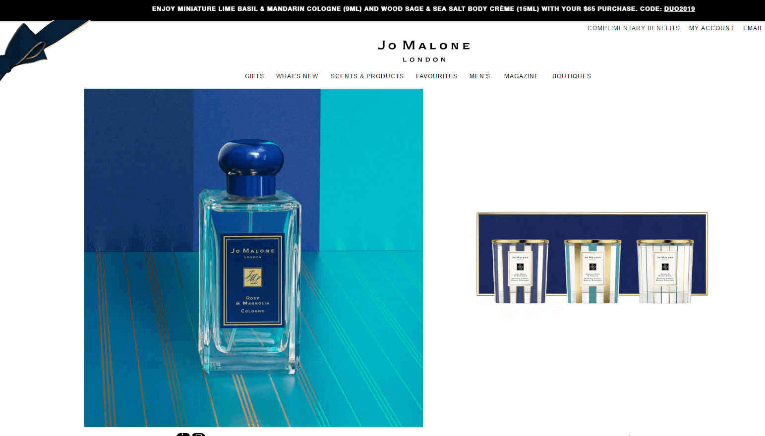Jo Malone优惠码2026 祖马龙全场满送蓝风铃香水9ml+青柠罗勒香水9ml美国免邮-图片1