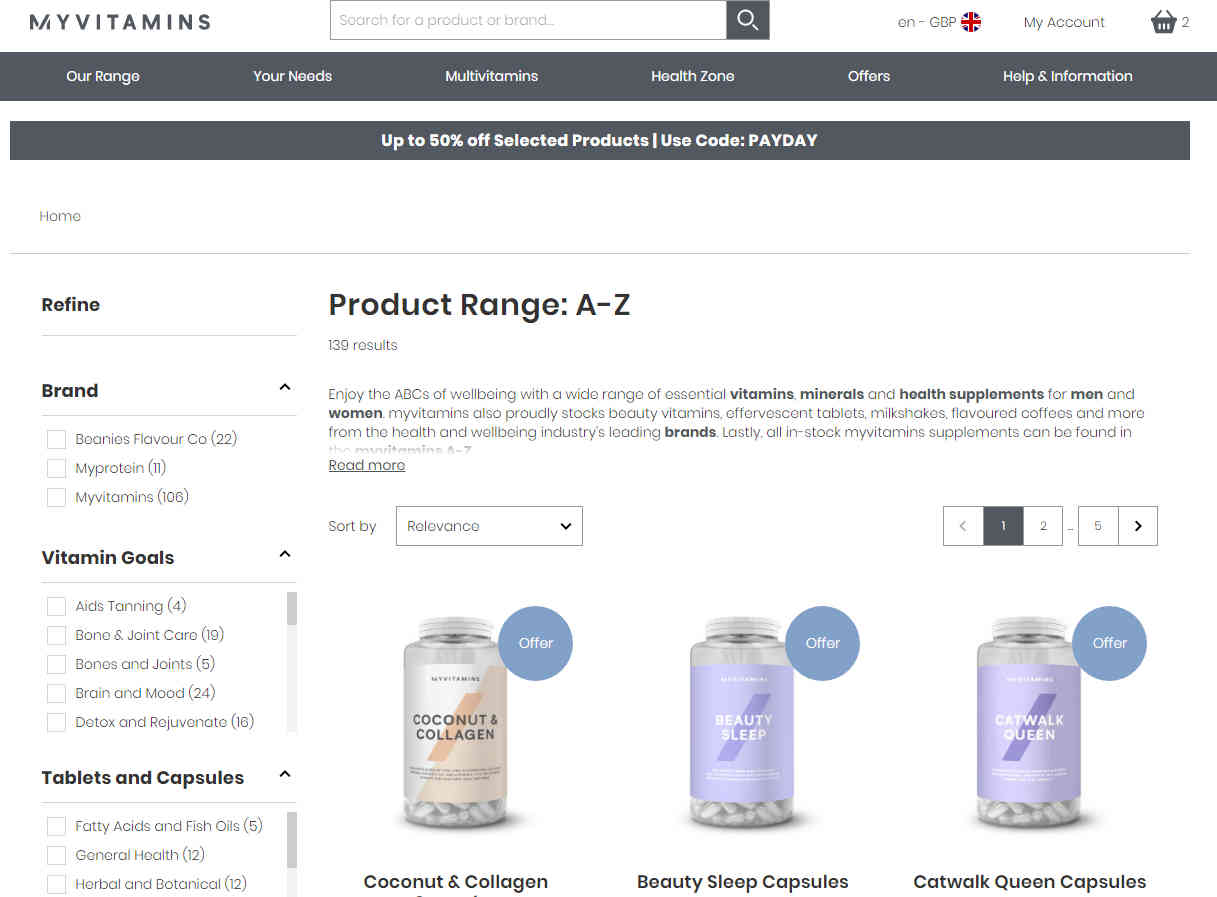 Myvitamins折扣码2026 双十一预热现有精选产品3.8折促销直邮中国+支持支付宝付款-图片1
