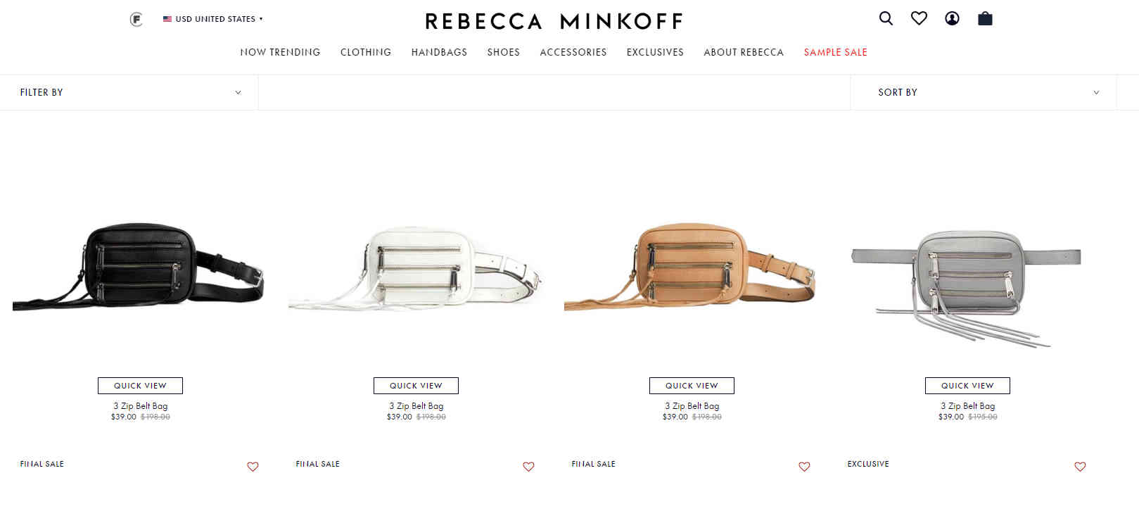 Rebecca Minkoff优惠码2026 精选服饰鞋包低至25折促销可叠加新人额外85折
