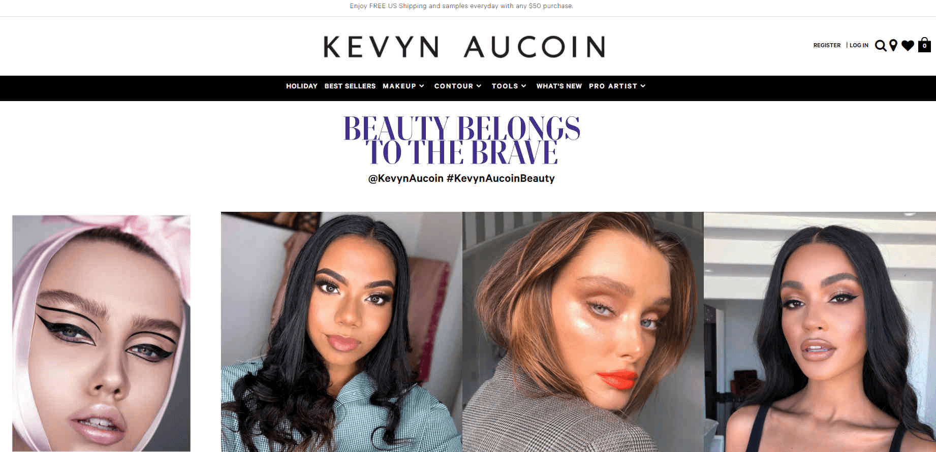 Kevyn Aucoin优惠码2026 双十一全场8.5折+折后满送面部护理油满额免邮