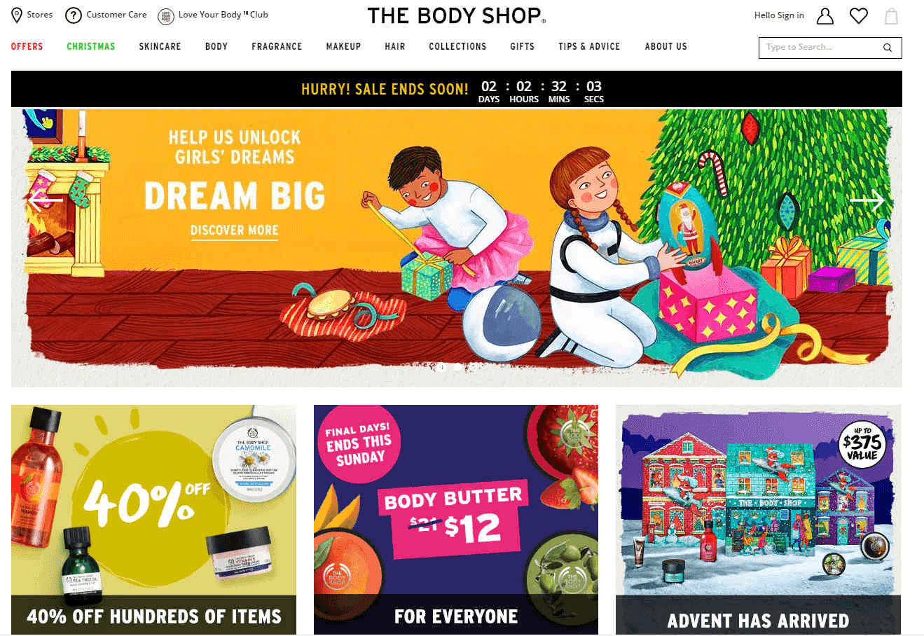 The Body Shop优惠码2026 全场商品额外6折生姜、茶树都参加