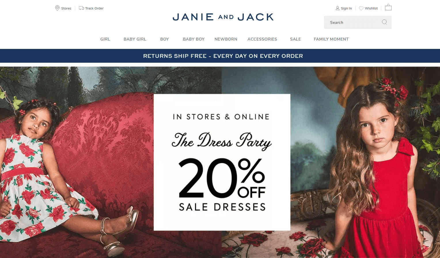 Janie And Jack优惠码2026 现有精选儿童裙装8折促销满额免邮