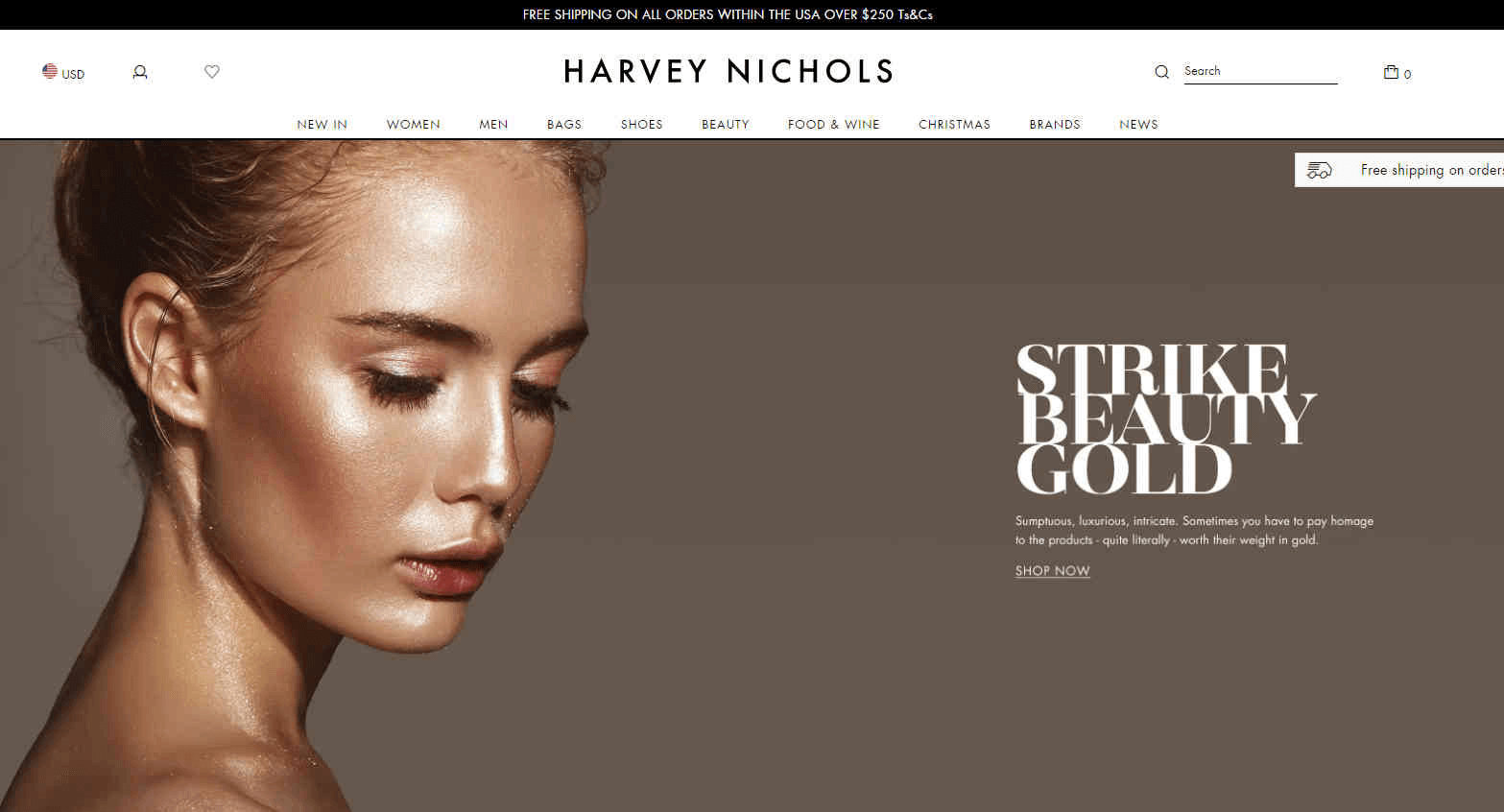 Harvey Nichols优惠码2026 双十一全场时尚美妆无门槛89折促销美国站定价优势
