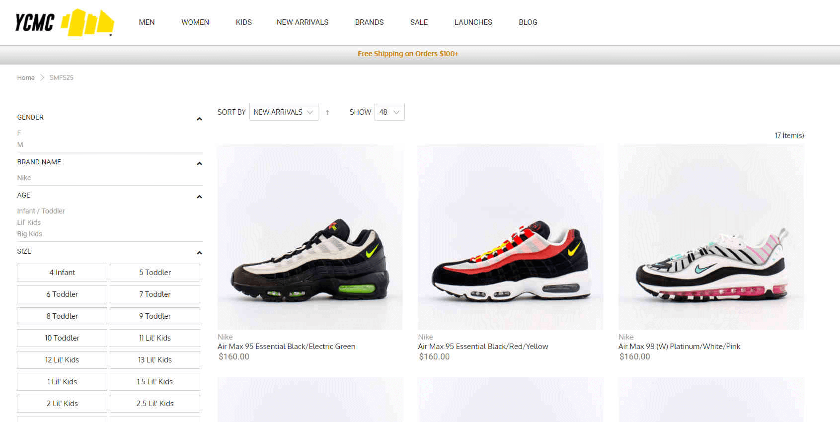 YCMC优惠码2026 现有精选Nike Air Max产品75折促销满额包邮-图片1