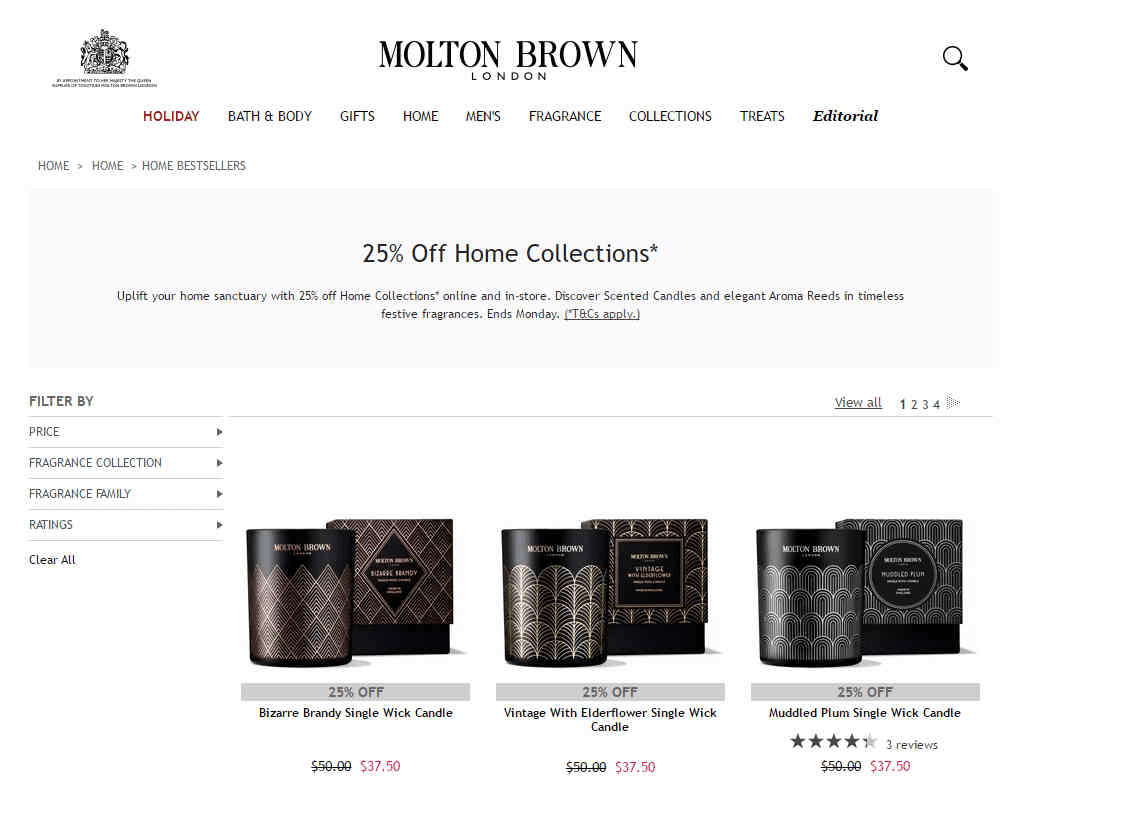 Molton Brown优惠码2026 精选节日套装额外75折+最高满赠6件套礼包英国站也同步节日套装8折