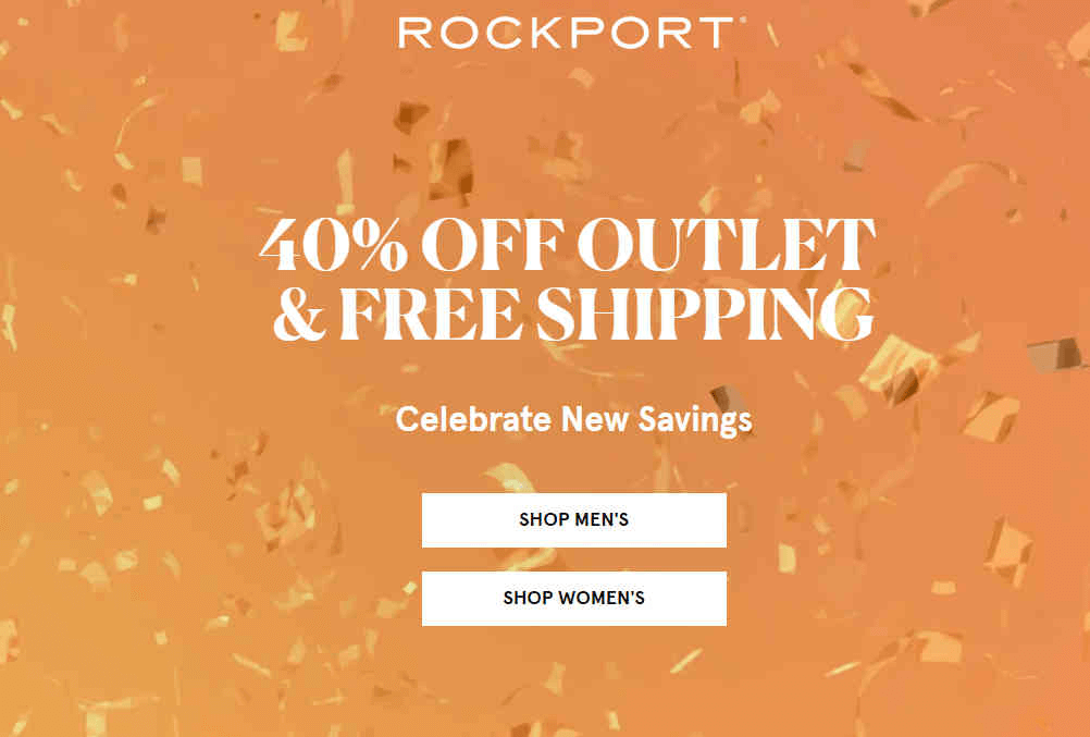 Rockport优惠码2026 黑五促销精选鞋品额外6折促销美国免邮