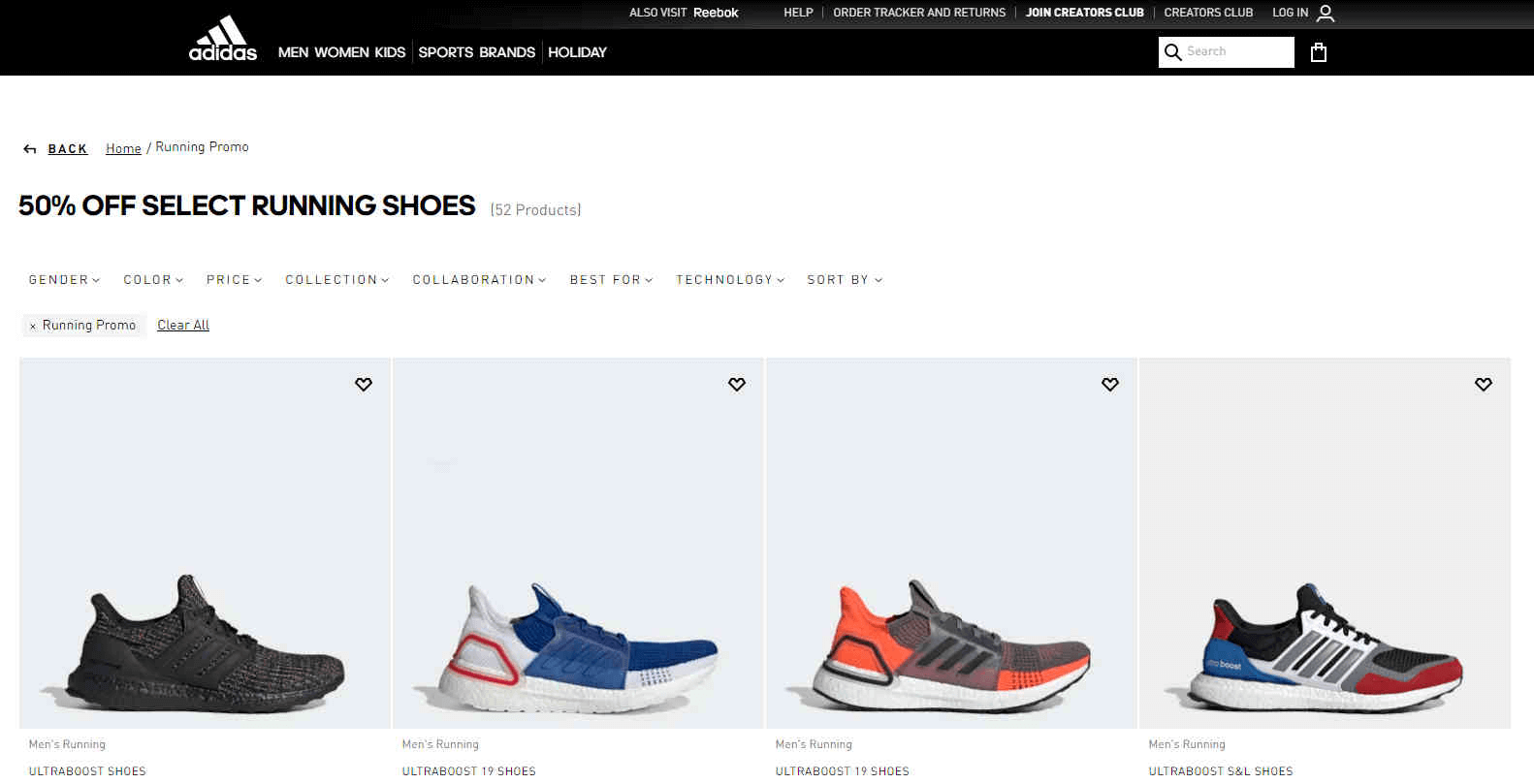Adidas优惠码2026 阿迪达斯美国官网现有Ultraboost跑鞋5折促销美国免邮