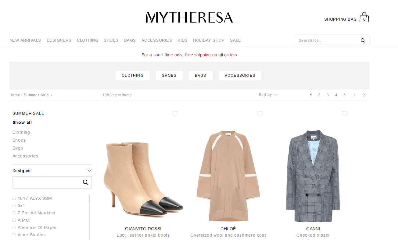 Mytheresa优惠码2026 私密特卖低至7折还在全场限时无门槛免邮