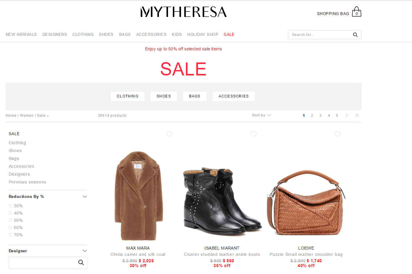 Mytheresa折扣码2026 黑五精选大牌服饰鞋包低至5折促销限时全球免邮