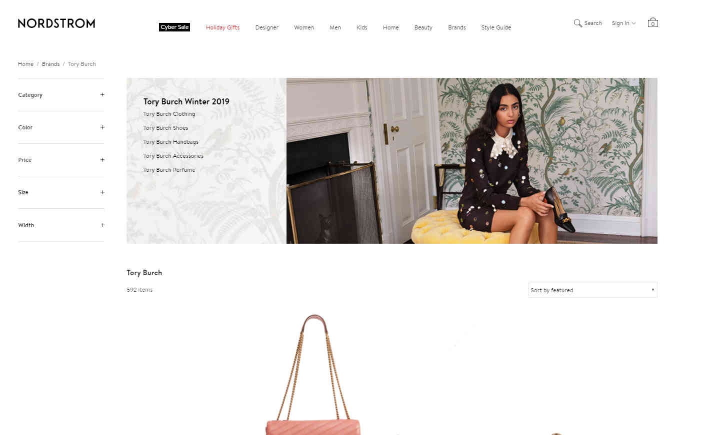 Nordstrom优惠码2026 同步官网Tory Burch7折+部分低至5折促销Chelsea也5折，叠加返现