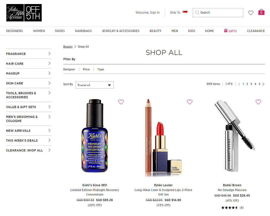 Saks Off 5th折扣码2026 现有精选专区低至6折促销新上悦木之源系列