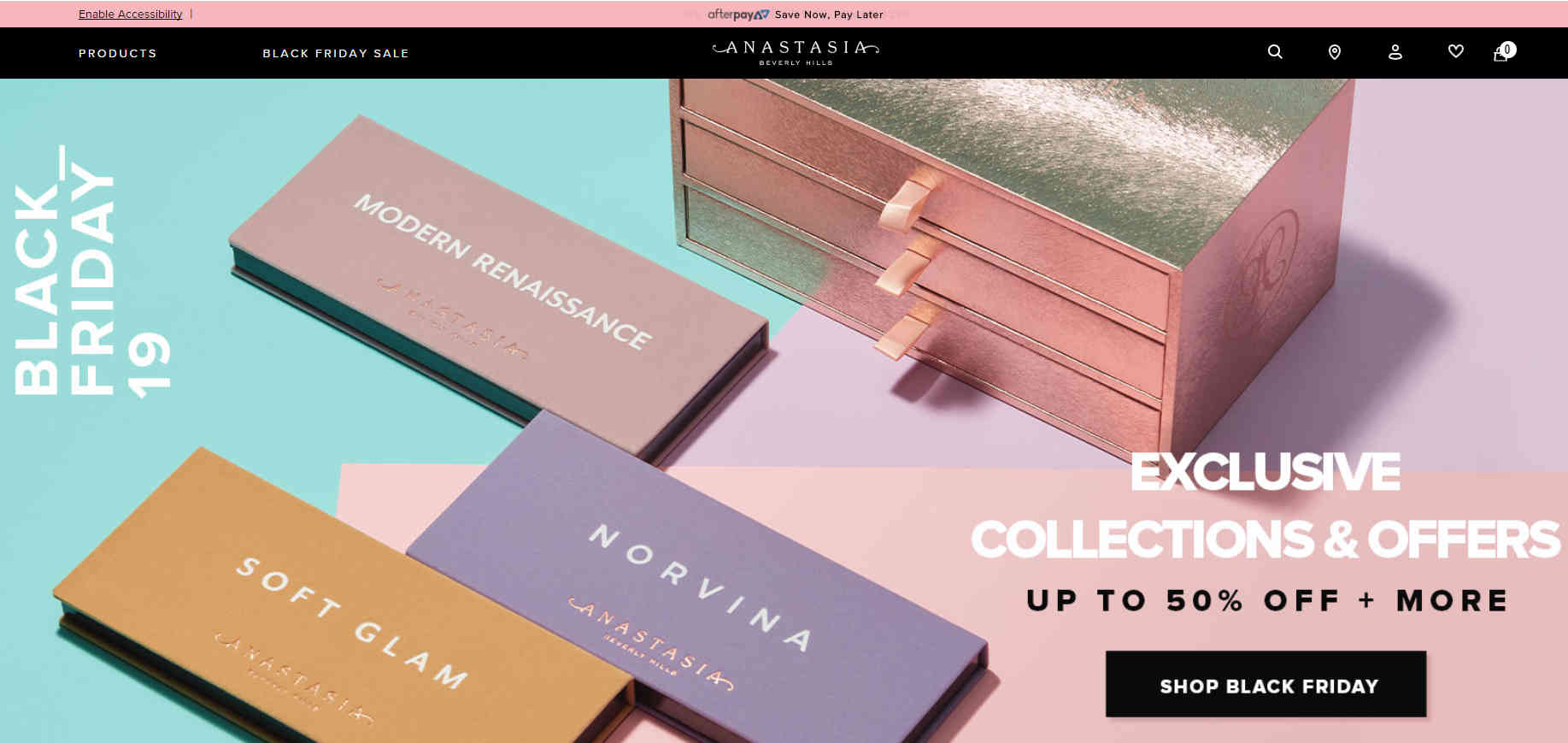 Anastasia Beverly Hills优惠码2026 黑五全场低至5折促销满额免邮