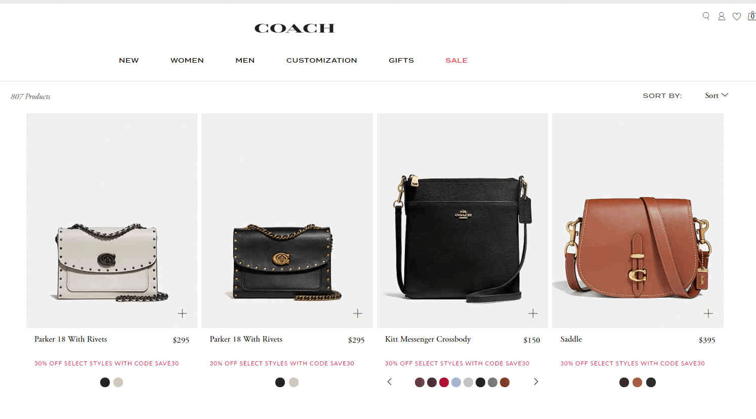 Coach折扣码2026 蔻驰美国官网网一精选5折+额外85折另有正价7折专区