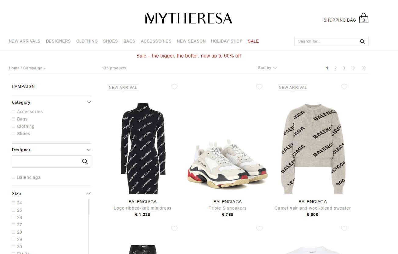 Mytheresa优惠码2026 巴黎世家闪促8折专区上线换季折扣低至4折继续
