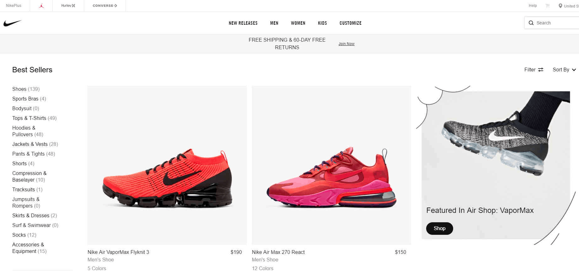 Nike折扣码2026 耐克美国官网网一精选鞋服低至7折+满0减促销美国免邮
