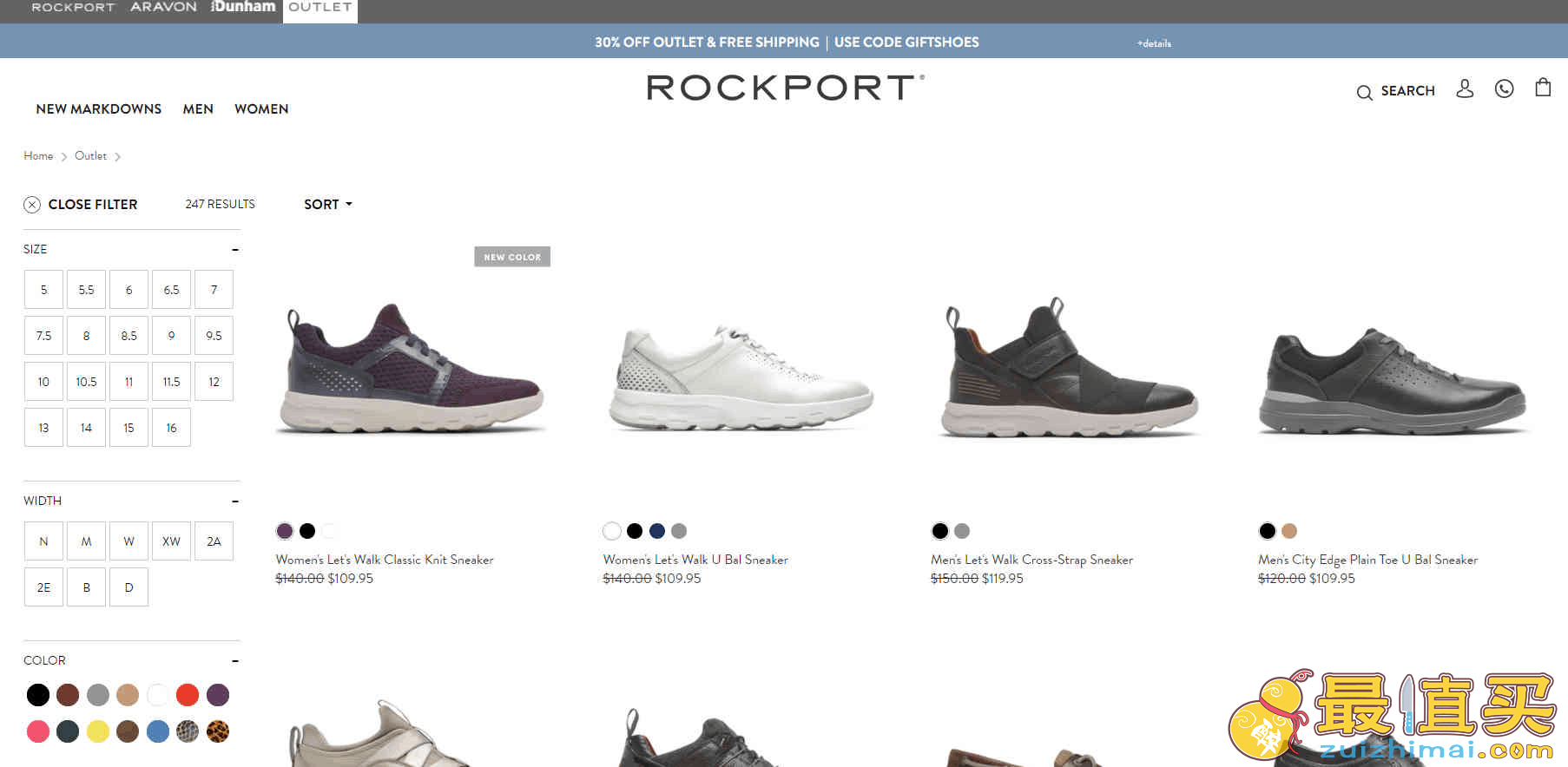Rockport折扣码2026 现有折扣区额外7折促销美国免邮