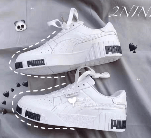 新款！Puma 彪马 优惠码2026 Cali女款板鞋 白底黑字折后价.49折扣码-图片2