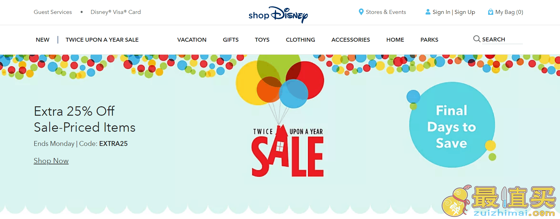 Disney迪士尼折扣码2026shopDisney网站优惠码现有年终精选商品低至4折+额外75折促销满额免邮-图片1