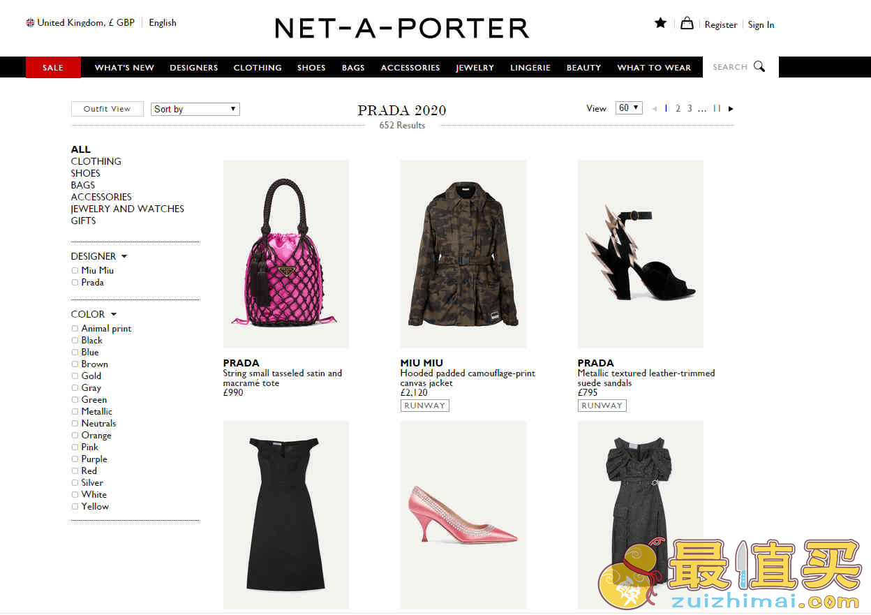 NET-A-PORTER折扣码2026 现有精选Prada/MiuMiu服饰鞋包无门槛6折促销支持直邮