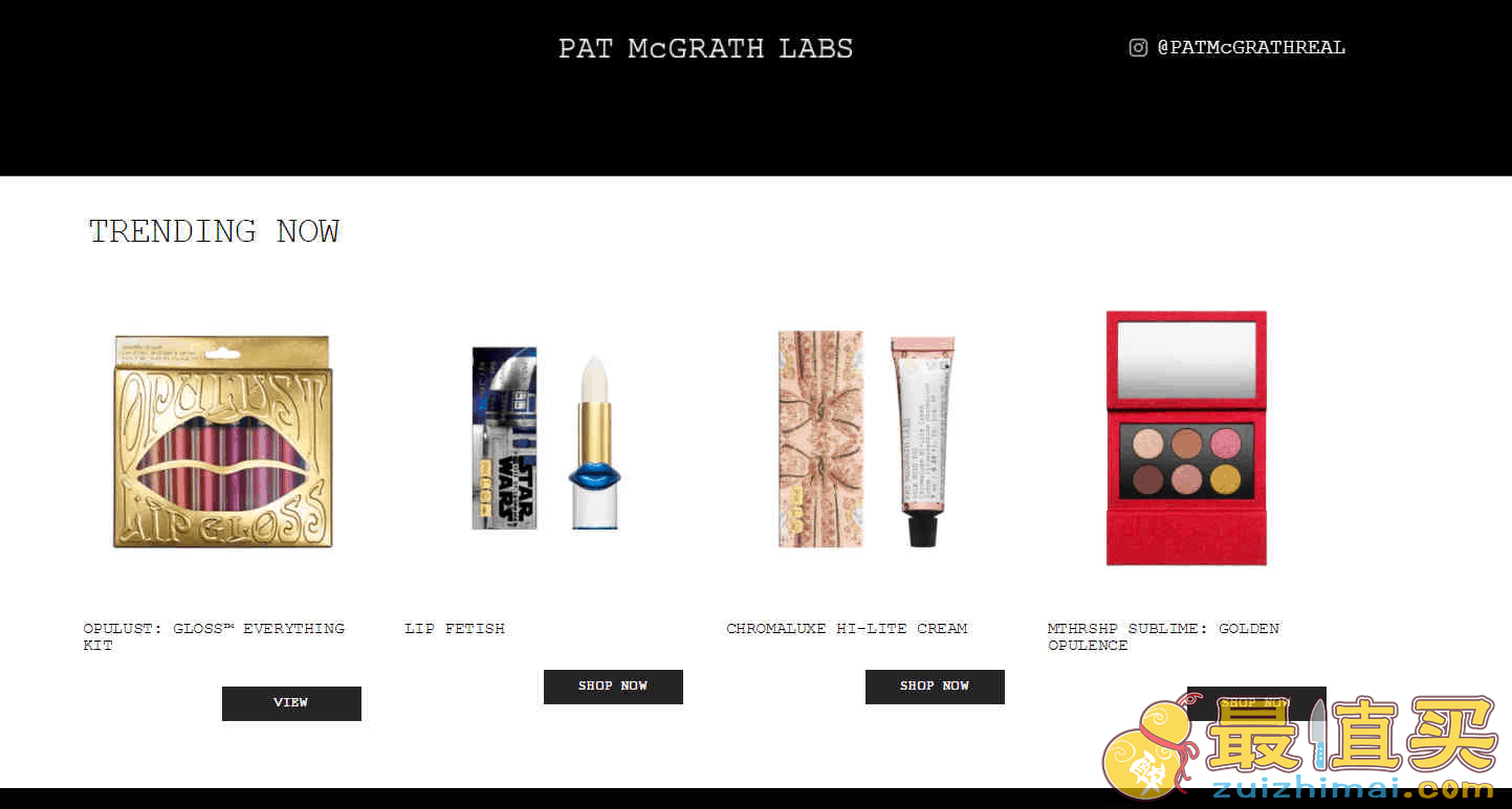 Pat McGrath Labs优惠码2026 无门槛8折促销美国免邮