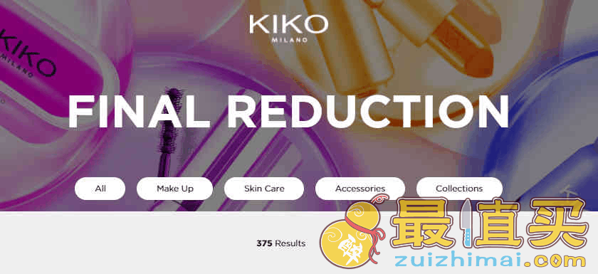 Kiko折扣码2026 现有清仓区精选商品低至3折促销英国境内满额免邮