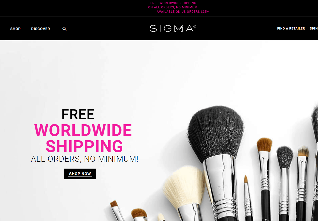 Sigma Beauty折扣码2026-Sigma Beauty官网复活节全场无门槛全球免邮