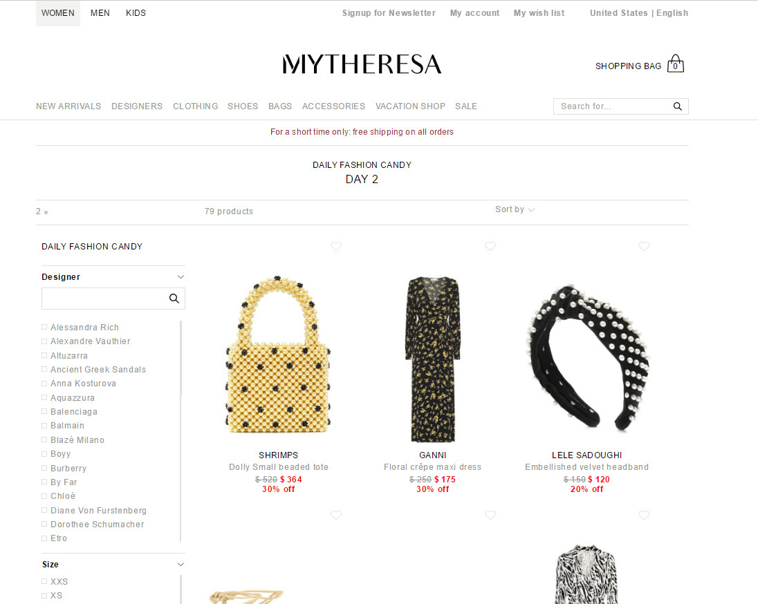 Mytheresa优惠码2026 限时免邮！Mytheresa现有时尚蜜糖闪促大牌单品低至7折促销