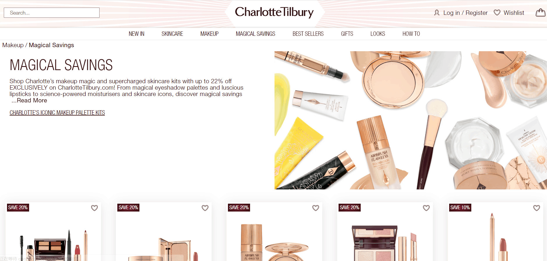 Charlotte Tilbury优惠码2026 CT美国官网精选彩妆套装低至78折促销满赠2件套