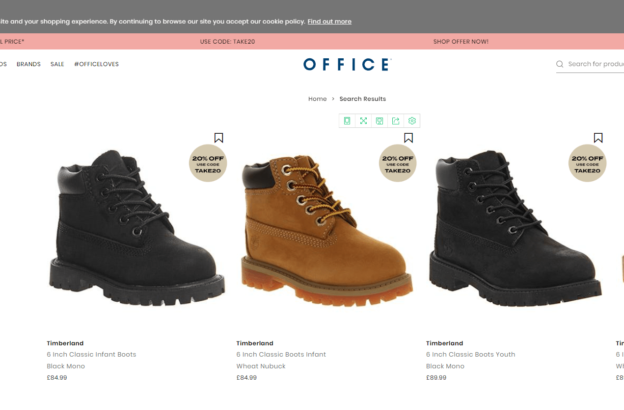 Office Shoes优惠码2026-Office Shoes全场正价商品八折促销