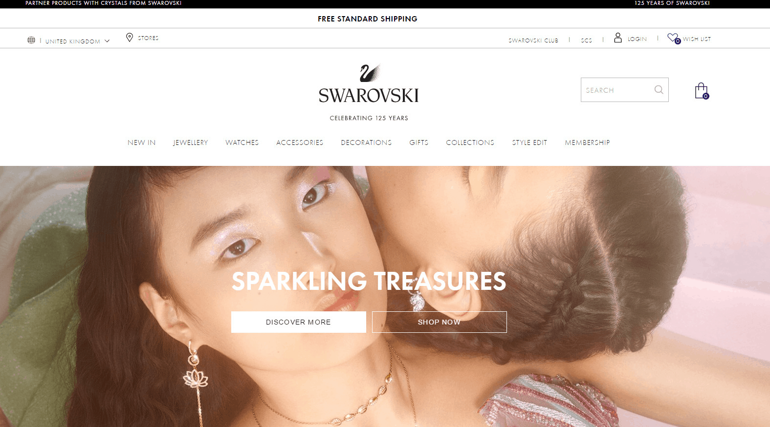 Swarovski折扣码2026 施华洛世奇英国官网精选商品低至5折促销满额免邮