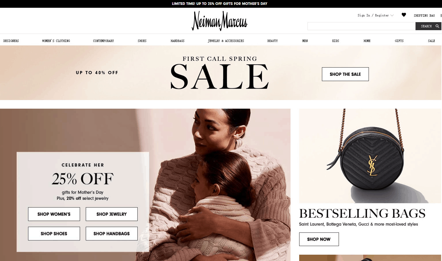 Neiman Marcus优惠码2026 尼曼官网精选时尚产品无门槛75折美境免邮