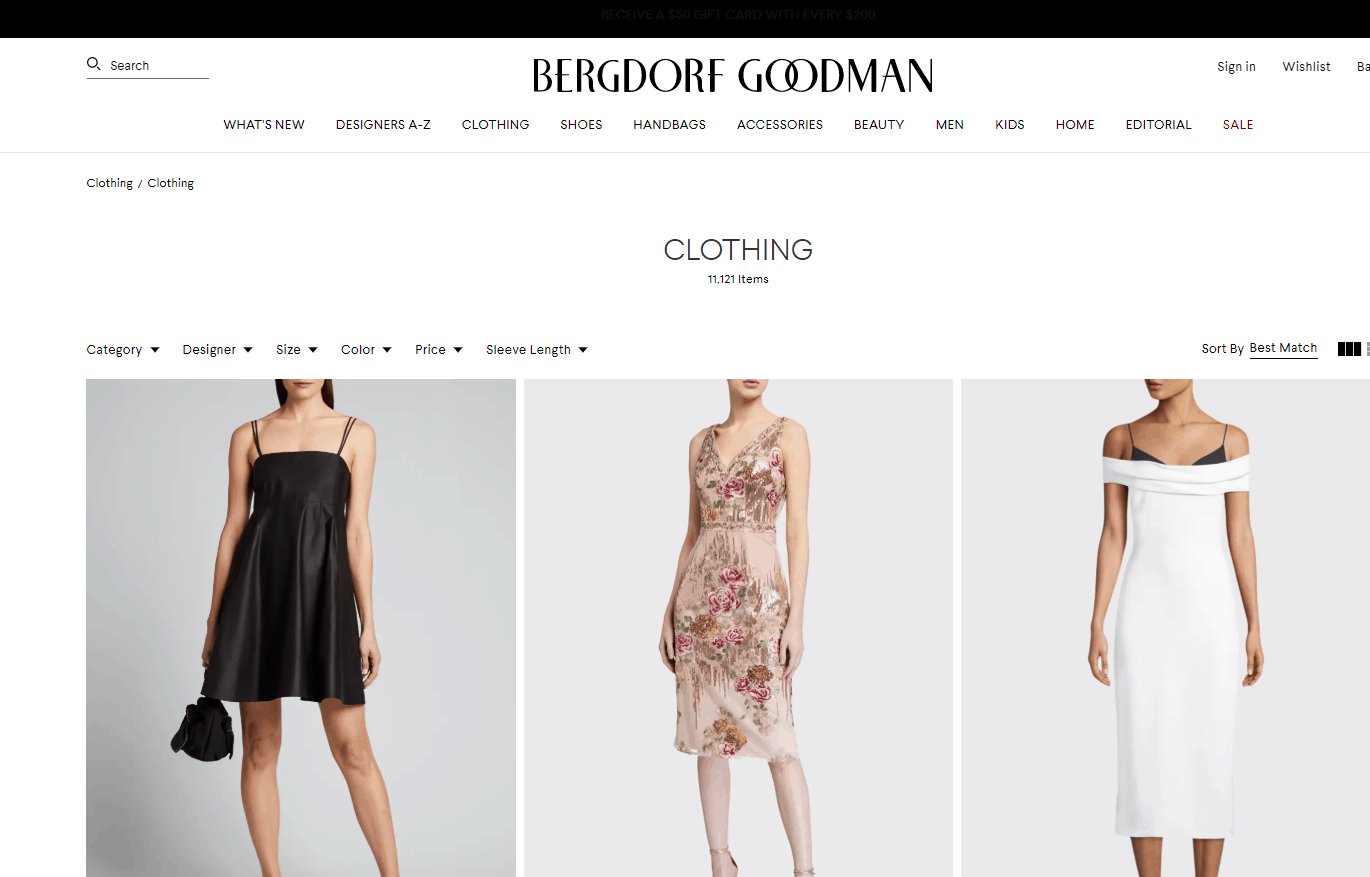 Bergdorf Goodman折扣码2026-Bergdorf Goodman母亲节正价服饰鞋包每满0立返礼卡最高返00礼卡