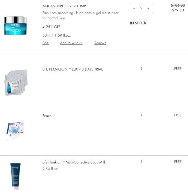 Biotherm折扣码2026 碧欧泉美国官网精选护肤产品低至6折促销满赠礼包优惠码