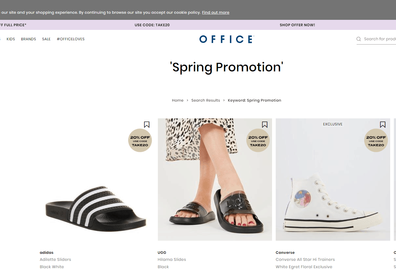 Office Shoes优惠码2026-Office Shoes全场正价商品八折促销