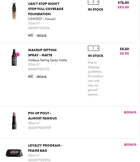 NYX cosmetics美国官网 NYX cosmetics折扣码2026 现有会员全场商品无门槛7折促销满送好礼优惠码