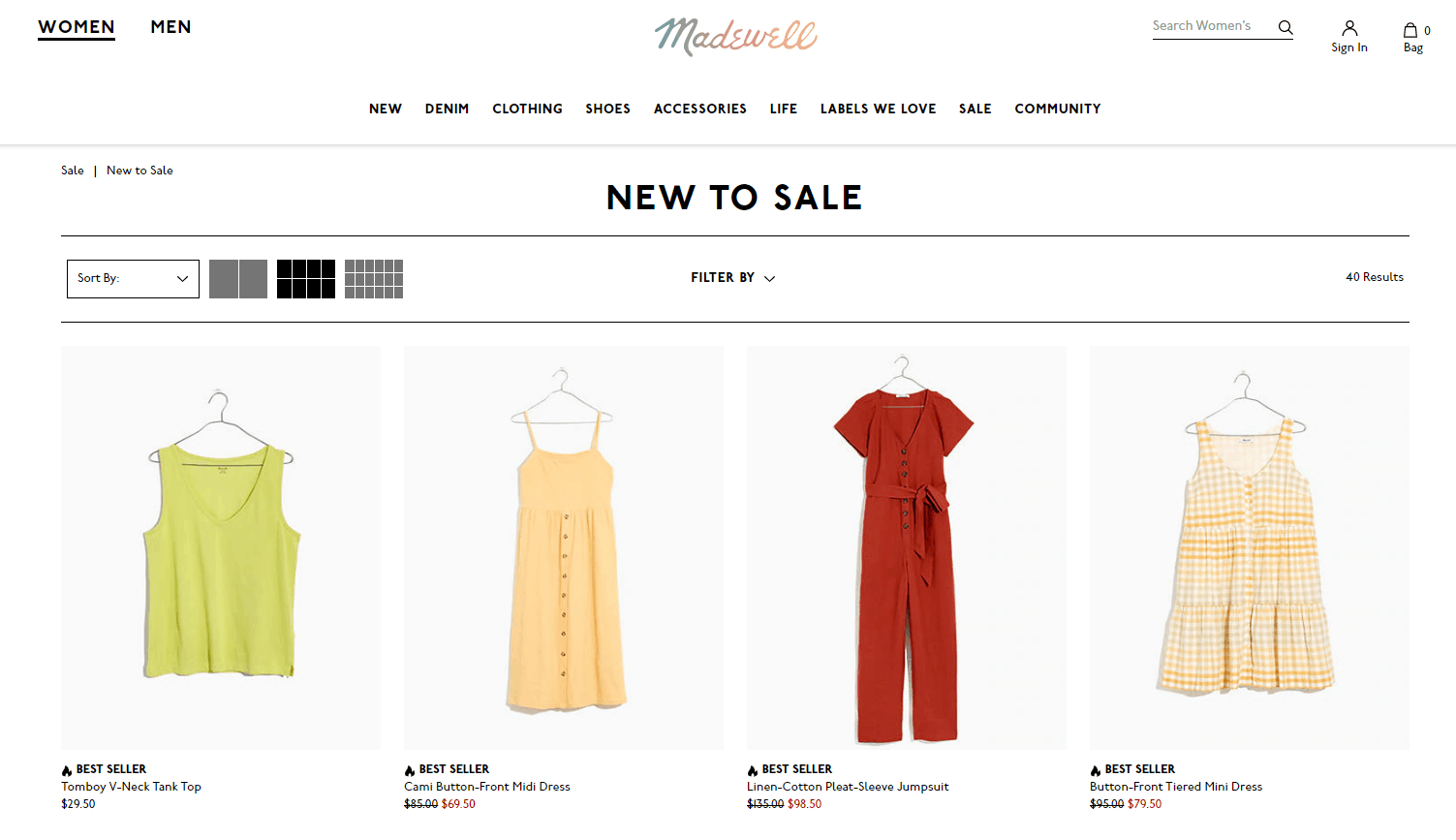 Madewell折扣码2026-Madewell美国官网折扣区服饰鞋包低至5折+额外7折美境免邮