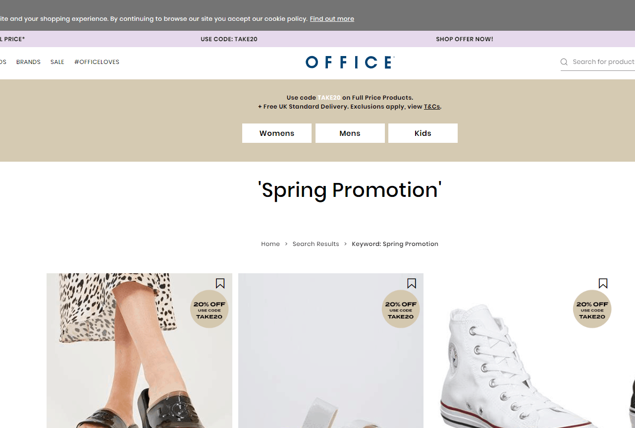 Office Shoes优惠码2026-Office Shoes全场正价商品八折促销英国免邮