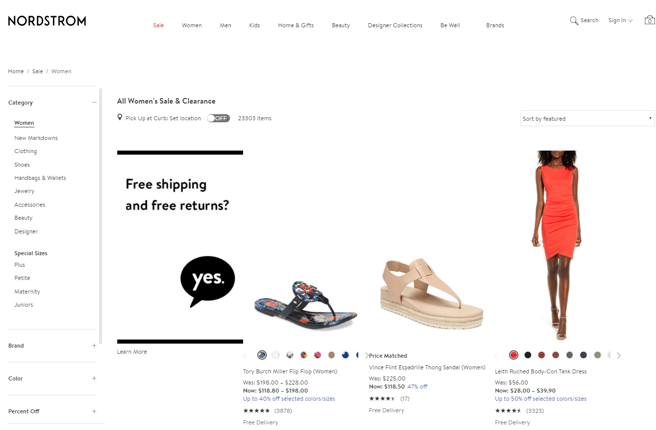 Nordstrom折扣码2026 nordstrom现有大牌专场低至2折