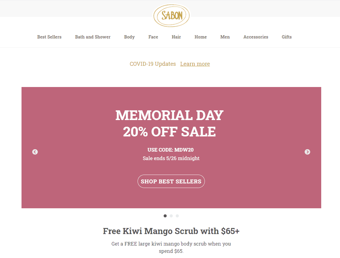 Sabon优惠码2026 sabonnyc美国官网Memorial Day精选身体护理额外8折促销满额免邮