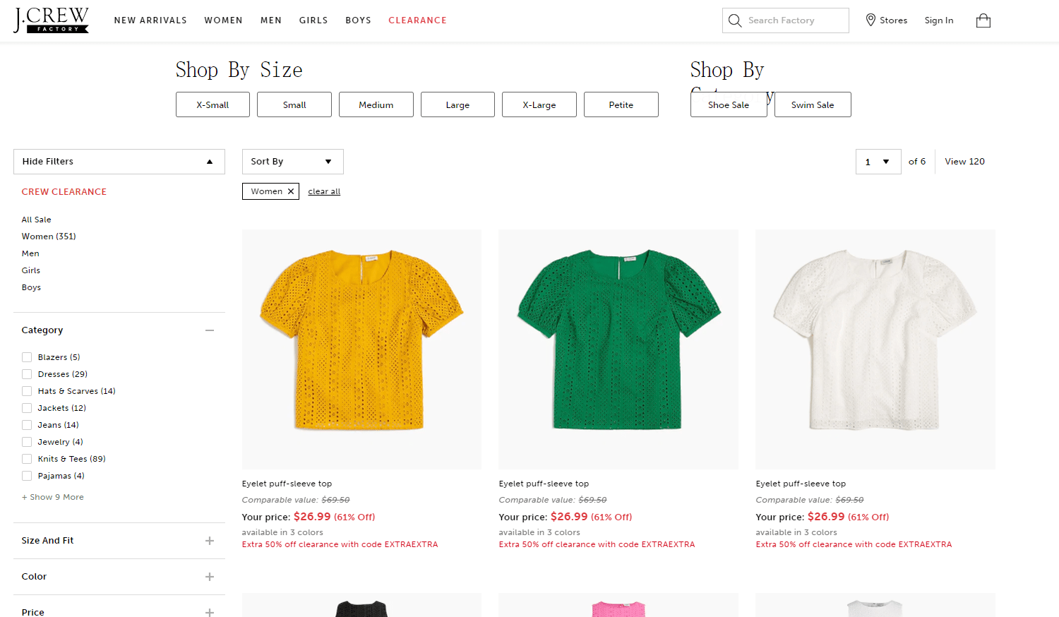 J.Crew折扣码2026 jcrew Factory网站全场低至3折+额外5折闪促满额免邮