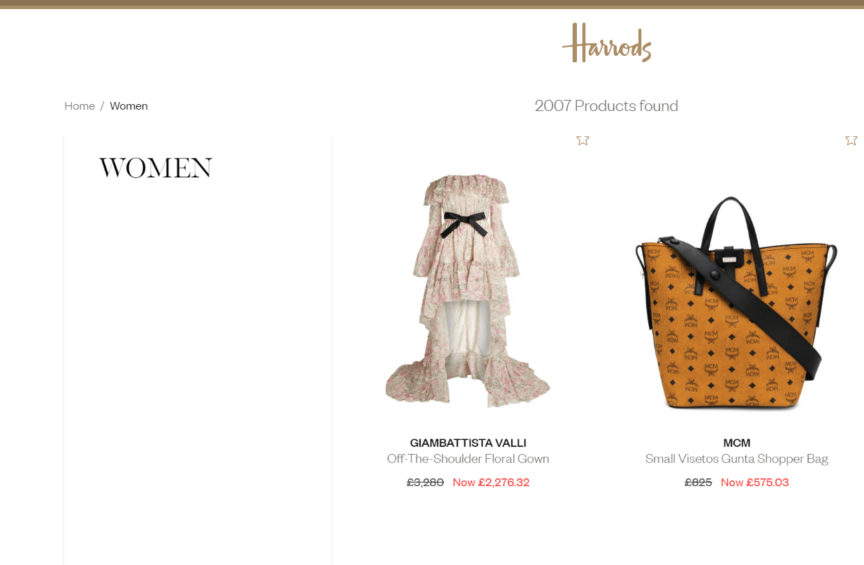 Harrods优惠码2026 哈罗斯百货年中大促精选时尚类低至6折促销收大牌
