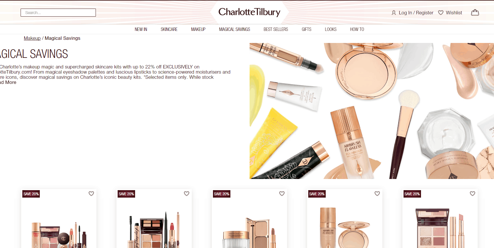 Charlotte Tilbury优惠码2026 CT美国官网精选彩妆套装低至78折促销美国免邮